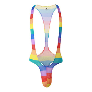 Мъжко бельо мъжки слипове Секси боди Sissy Мъжки прашки с принт Jockstrap Slip Homme Sexy Erotique Tanga Hombre Cueca