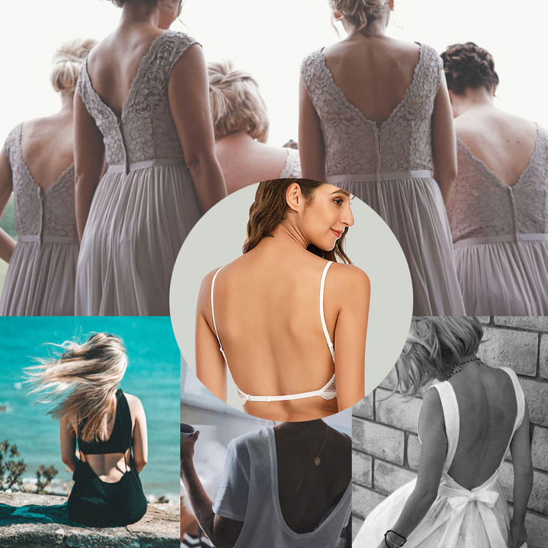 Σέξι δαντελένιο σουτιέν Βαθύ U πλάτη Bralette Τριγωνικό μαλακό χωρίς ραφή Γυναικεία εσώρουχα Χαμηλή πλάτη Διαφανή σουτιέν Biustonosz Tank Tops