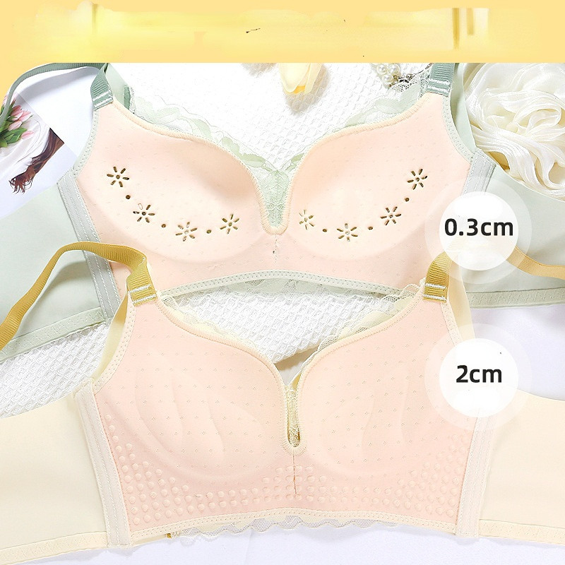 Zhilans® 2023 Sexy Prevent Outside Set de sutiene cu design larg Imbracaminte femei Gather Lenjerie Lenjerie fără sudură Femei Bralette Top