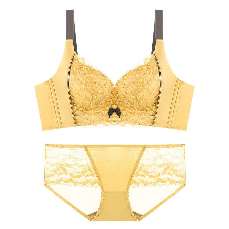 Zhilans® 2023 Sexy Prevent Outside Set de sutiene cu design larg Imbracaminte femei Gather Lenjerie Lenjerie fără sudură Femei Bralette Top