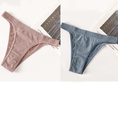 2 bucăți/set chiloți chiloți pentru femei G-String chiloți sexy chiloți pentru femeie lenjerie de corp din bumbac lenjerie sexy lenjerie sexy bikini fără sudură