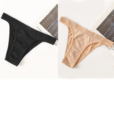 2 bucăți/set chiloți chiloți pentru femei G-String chiloți sexy chiloți pentru femeie lenjerie de corp din bumbac lenjerie sexy lenjerie sexy bikini fără sudură