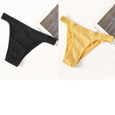 2 bucăți/set chiloți chiloți pentru femei G-String chiloți sexy chiloți pentru femeie lenjerie de corp din bumbac lenjerie sexy lenjerie sexy bikini fără sudură
