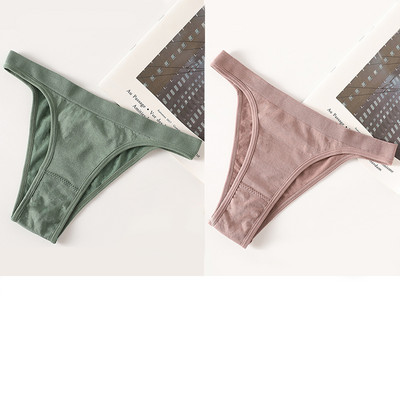 2 bucăți/set chiloți chiloți pentru femei G-String chiloți sexy chiloți pentru femeie lenjerie de corp din bumbac lenjerie sexy lenjerie sexy bikini fără sudură
