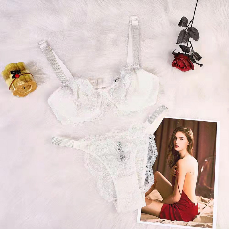 Donje rublje Seksi luksuzno donje rublje No Push up Babydoll Plus Veličina Žensko intimno donje rublje Grudnjak Komplet gaćica Seksi komplet donjeg rublja