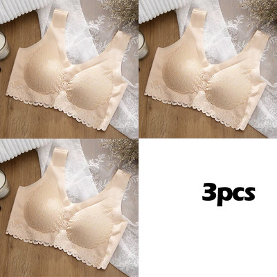 3 buc./lot Sutien din latex de dimensiuni mari Sutiene fără cusături pentru lenjerie de corp pentru femei BH Bralette Push Up cu sutien de vesta de sus Dorpshipping
