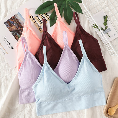 Naiste Seksikad Crop Tops Rinnahoidja Tube Top Naiste Tänavarõivad Bandeau Varrukateta Õmblusteta Spordirinnahoidja Crop Top Camis Tee Top Basic Tank