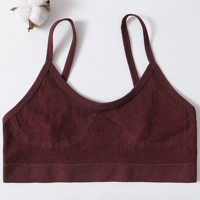Topuri crop sexy pentru femei, sutien cu tuburi, îmbrăcăminte de stradă, bandă, fără mâneci, fără sudură, sutien sport, crop, camis, tricou, tank de bază
