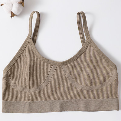Topuri crop sexy pentru femei, sutien cu tuburi, îmbrăcăminte de stradă, bandă, fără mâneci, fără sudură, sutien sport, crop, camis, tricou, tank de bază