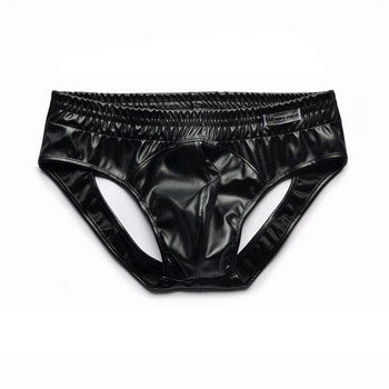 Гащи Секси Бельо Мъжки PU Прашки Sissy Jockstrap Men Fashion String Homme Cuecas Masculinas G String Slip Homme