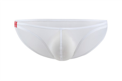 U convex, subțire, mătase de gheață, talie joasă, lenjerie de corp pentru bărbați, slip, costum de baie pentru bărbați.