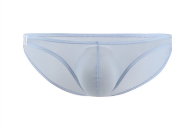 U convex, subțire, mătase de gheață, talie joasă, lenjerie de corp pentru bărbați, slip, costum de baie pentru bărbați.