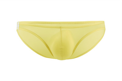 U convex, subțire, mătase de gheață, talie joasă, lenjerie de corp pentru bărbați, slip, costum de baie pentru bărbați.