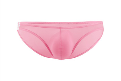 U convex, subțire, mătase de gheață, talie joasă, lenjerie de corp pentru bărbați, slip, costum de baie pentru bărbați.