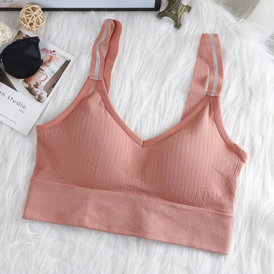 Naiste õhukesed topid õmblusteta rinnahoidja Fitness Crop topp Olkaimeta mähitud rinnakorviga Seksikas pesu Naiste Bandeau top juhtmevaba spordipesu