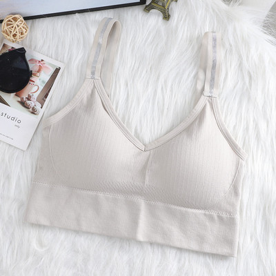 Naiste õhukesed topid õmblusteta rinnahoidja Fitness Crop topp Olkaimeta mähitud rinnakorviga Seksikas pesu Naiste Bandeau top juhtmevaba spordipesu