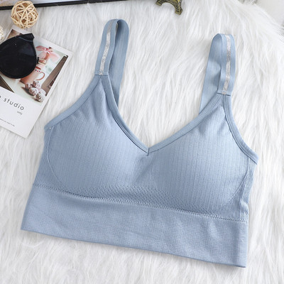 Naiste õhukesed topid õmblusteta rinnahoidja Fitness Crop topp Olkaimeta mähitud rinnakorviga Seksikas pesu Naiste Bandeau top juhtmevaba spordipesu