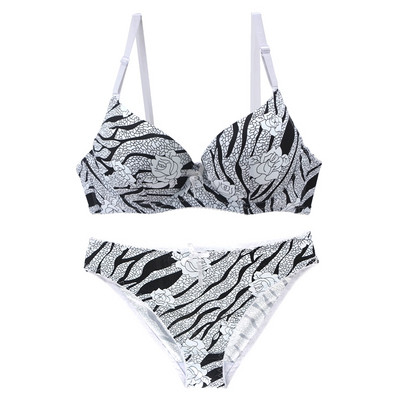 Nouvelle Seamless New Arrivals ABC G-string Ženski komplet donjeg rublja Plus Size Lace Bralette grudnjak s printom Komplet Push Up komplet donjeg rublja