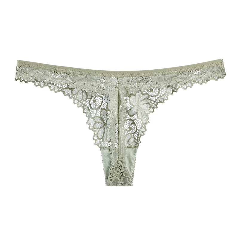Seksikad pitsist aluspüksid madala vöökohaga puuvillane mood naiste õõnsad tikitud naiste stringid pits hingav aluspesu pesu 4tk/partii
