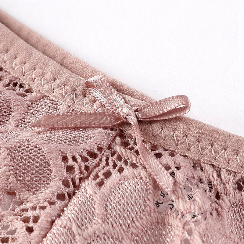 Seksikad pitsist aluspüksid madala vöökohaga puuvillane mood naiste õõnsad tikitud naiste stringid pits hingav aluspesu pesu 4tk/partii