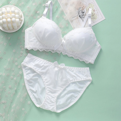 Luksuslik rinnahoidja komplekt, kuum allahindlus 1/2 tassi uus brändi seksikas intiimne Push Up tüdrukute aluspesu Lilletikandid pits Naiste rinnahoidja ja aluspüksid
