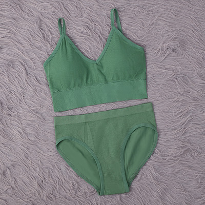 SALSPOR Sieviešu apakšveļas komplekts Bezšuvju krūšturis Seksīgi zema jostasvietas Biksītes Bez stieplēm Bralette Apakšveļa Krūšturis Kokvilnas Sieviešu komplekti