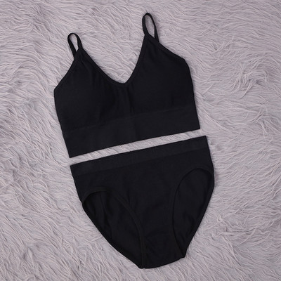 SALSPOR Sieviešu apakšveļas komplekts Bezšuvju krūšturis Seksīgi zema jostasvietas Biksītes Bez stieplēm Bralette Apakšveļa Krūšturis Kokvilnas Sieviešu komplekti