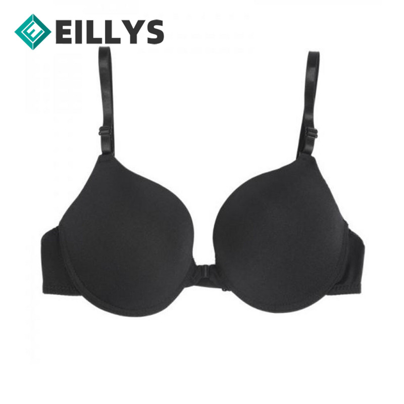 Sutien pentru piept mic pentru femei Lenjerie cu sârmă, primăvară, vară, fără sudură, sexy cu nasturi în față, sutien cu deschidere cu nasturi în față, lenjerie de corp Push Up