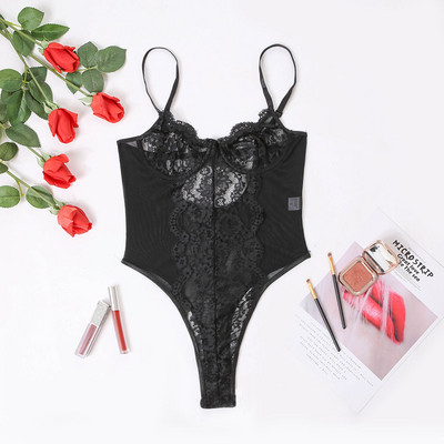 YiDuo sensuaalne pesu Bodysuit naiste pitsiline fitness Erotic Body varrukateta top seksikas musta võrguga peoklubi bodid 2022 Uus