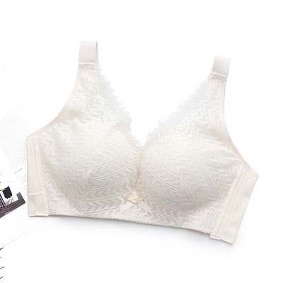 Sutiene din dantelă dulce mărime 46/105 pentru femei Sutien cu o cupă cu găuri Închidere la spate cu împingere în sus Lenjerie de corp confortabilă cu cupă plină ajustată