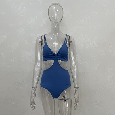 YiDuo, la modă pentru femei, de vară, fără mâneci, de culoare solidă, topuri bodycon, cu decolteu în V, decupate, sexy, body 2021 pentru femei, de club