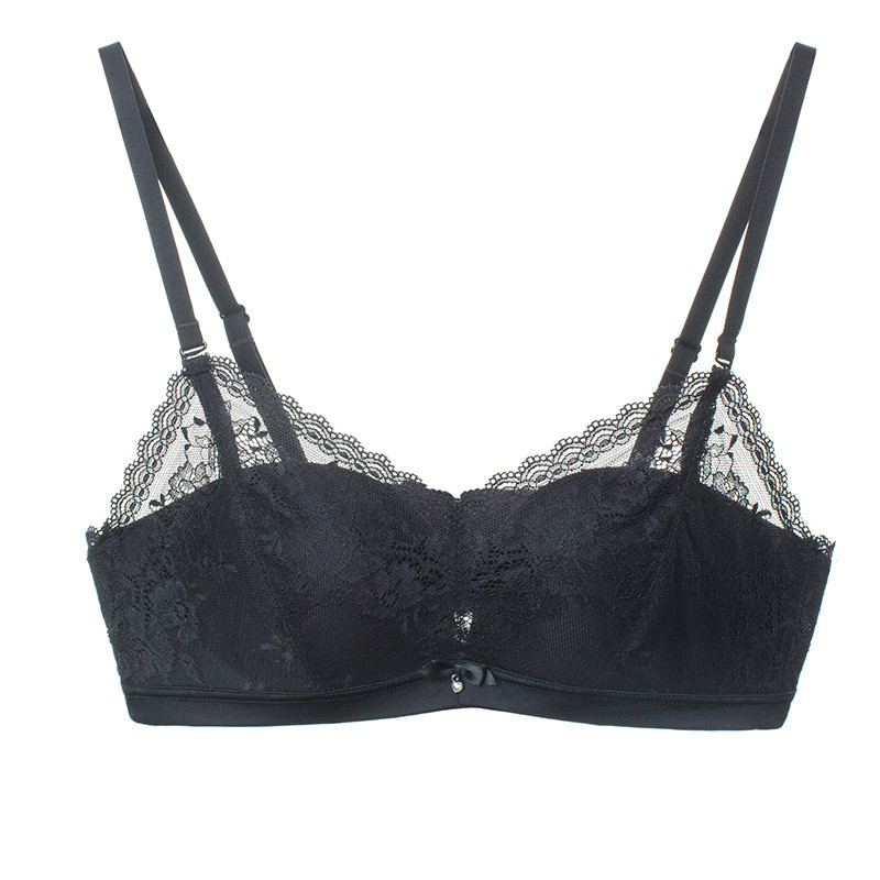 Sanderala 2019 Sexy Femei Sutiene cu imprimeu subțire, dantelă, lenjerie lenjerie cupa AB, sutien ajustat, lenjerie feminină Push Up