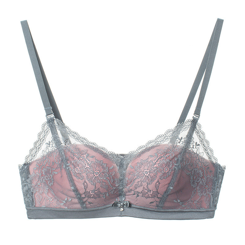 Sanderala 2019 Sexy Femei Sutiene cu imprimeu subțire, dantelă, lenjerie lenjerie cupa AB, sutien ajustat, lenjerie feminină Push Up