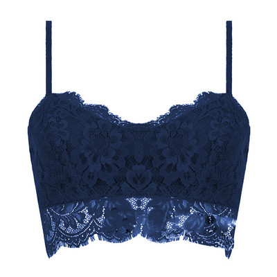 Νέο μπλουζάκι στήθος με τυλιγμένο λουράκι με δαντέλα Νέο εσώρουχο Bralett Γυναικείο καμισό μαύρο λευκό Γυναικείο Καλοκαιρινό σε μέγεθος Crop Top