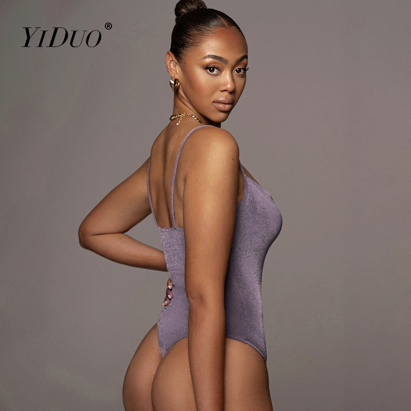 YiDuo 2022 Body noi pentru femei, cu bretele spaghete, cu gât tăiat, slim fit, sexy, solid, topuri bodycon pentru femei, îmbrăcăminte de stradă