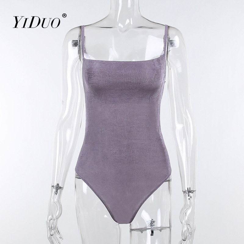 YiDuo 2022 Body noi pentru femei, cu bretele spaghete, cu gât tăiat, slim fit, sexy, solid, topuri bodycon pentru femei, îmbrăcăminte de stradă