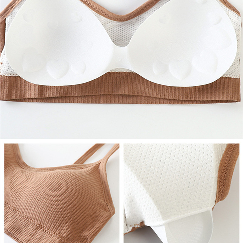 Set de lenjerie de corp fără cusături ATHVOTAR Set sutien solid pentru femei Set sutien și slip căptușit, confortabil, moale, costum de lenjerie intima pentru femei