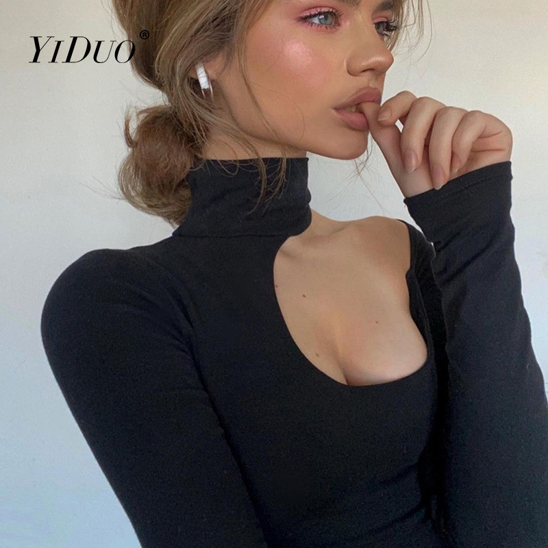 YiDuo 2022, viena pleca, melns bodijs ar kaklasaiti