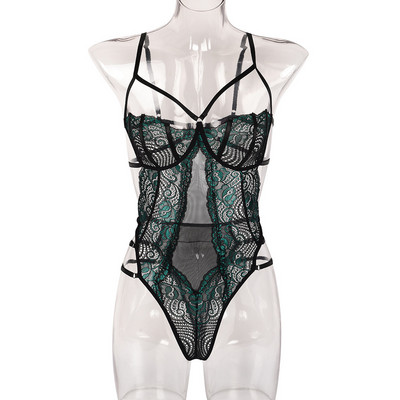 Body transparent YiDuo senzual pentru femei, lenjerie sexy sexy, costume erotice, decupat floral, body negru din dantelă, îmbrăcăminte de club, topuri 2022