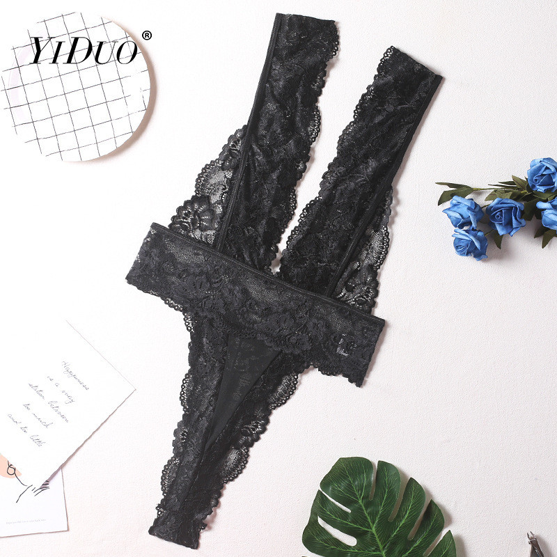 Body din dantelă YiDuo pentru femei, fără mâneci, fără spate, subțire, 2022, negru, sexy, pentru femei