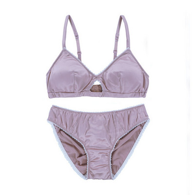 Set sutien și chiloți din mătase pentru Seturi de lenjerie intimă pentru damă Set de lenjerie lenjerie sexy Bralette Push Up Top femei femei 2 piese Haine exotice