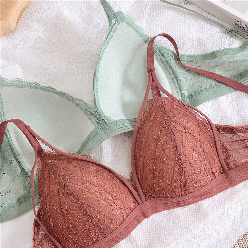 Lillelised pitsist rinnahoidjad naistele pitsist rinnahoidja Push Up rinnahoidja Seksikas pesu Deep V rinnahoidja Naiste traadita aluspesu Prantsuse bralette