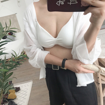 Sutiene din bumbac pentru femei Sutien Push Up Lenjerie sexy Sutien fără sârmă Sutien căptușit Confort Top Bralette pentru femei Lenjerie de corp fără cusături