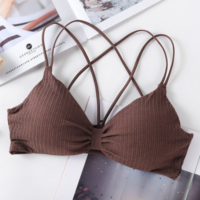 Sutiene din bumbac pentru femei Sutien Push Up Lenjerie sexy Sutien fără sârmă Sutien căptușit Confort Top Bralette pentru femei Lenjerie de corp fără cusături