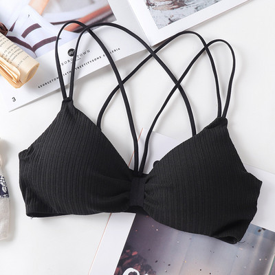 Sutiene din bumbac pentru femei Sutien Push Up Lenjerie sexy Sutien fără sârmă Sutien căptușit Confort Top Bralette pentru femei Lenjerie de corp fără cusături
