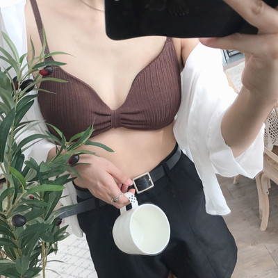 Sutiene din bumbac pentru femei Sutien Push Up Lenjerie sexy Sutien fără sârmă Sutien căptușit Confort Top Bralette pentru femei Lenjerie de corp fără cusături