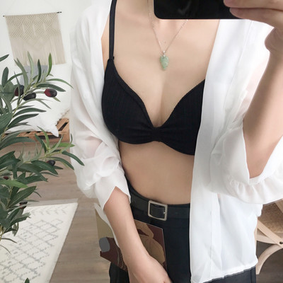 Sutiene din bumbac pentru femei Sutien Push Up Lenjerie sexy Sutien fără sârmă Sutien căptușit Confort Top Bralette pentru femei Lenjerie de corp fără cusături