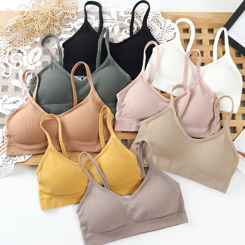 ASHEYWR Sutiene la modă pentru femei, frumusețe, spate, rezistent la șocuri, cu push-up, lenjerie de corp, solidă, antrenament, sexy, respirabilă, cu sutien pentru femei