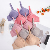 Sutien de marime mari, femei, bumbac, cu litere, lenjerie de corp Push Up, fete sexy, sutien respirabil, fără sârmă, sutien moale, lenjerie sexy