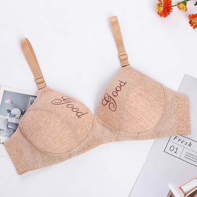 Sutien de marime mari, femei, bumbac, cu litere, lenjerie de corp Push Up, fete sexy, sutien respirabil, fără sârmă, sutien moale, lenjerie sexy